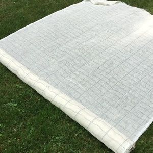 Magnolia farmhouse type curtains. Yards and yards of fabric